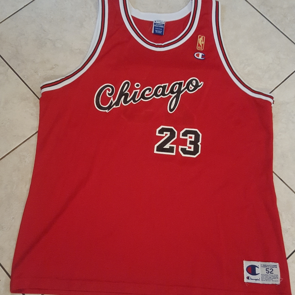 Michael Jordan chicago bulls champion jersey sz.52
